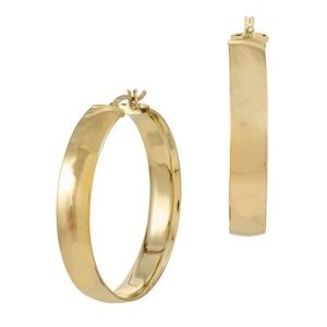 18K Plated Hoops